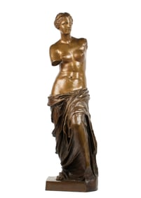 Large Sauvage Venus de Milo Bronze Sculpture