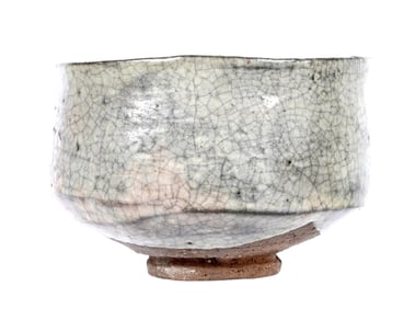 Japanese Aka Raku Tea Bowl Korakuen Tannyu