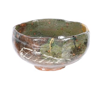 Japanese Aka Raku Chawan Tea Bowl Ryonyu 9th