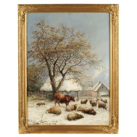 Thomas Sidney Cooper Winter Pasture with Sheep