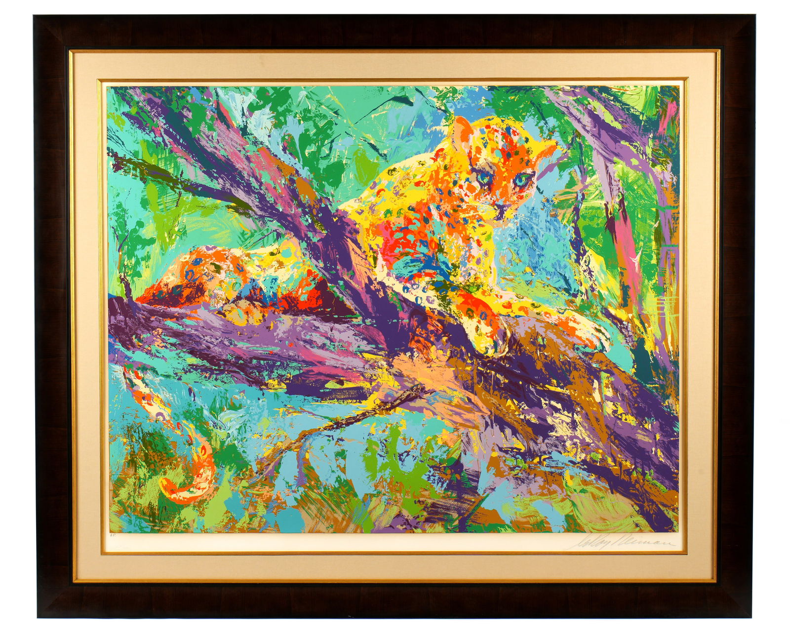 Large Leroy Neiman Serengeti Lithograph (1 of 9)