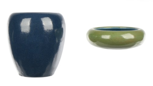 Saturday Evening Girls Art Pottery Vase and Bowl