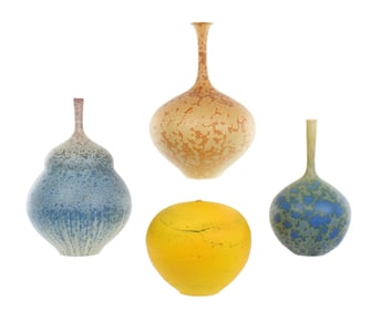 Four Piece Contemporary American Art Pottery