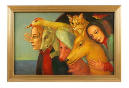 Mikhail Aleksandrov Noah and Family Painting