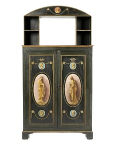 Neoclassical Paint Decorated Cabinet