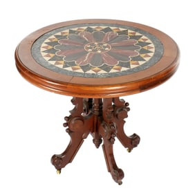 Maine 19th Century Specimen Marble Top Table