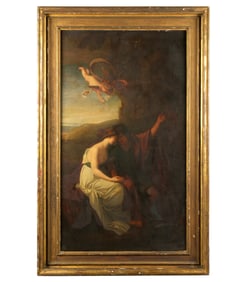after Benjamin West Angelica and Medoro Lovers Painting