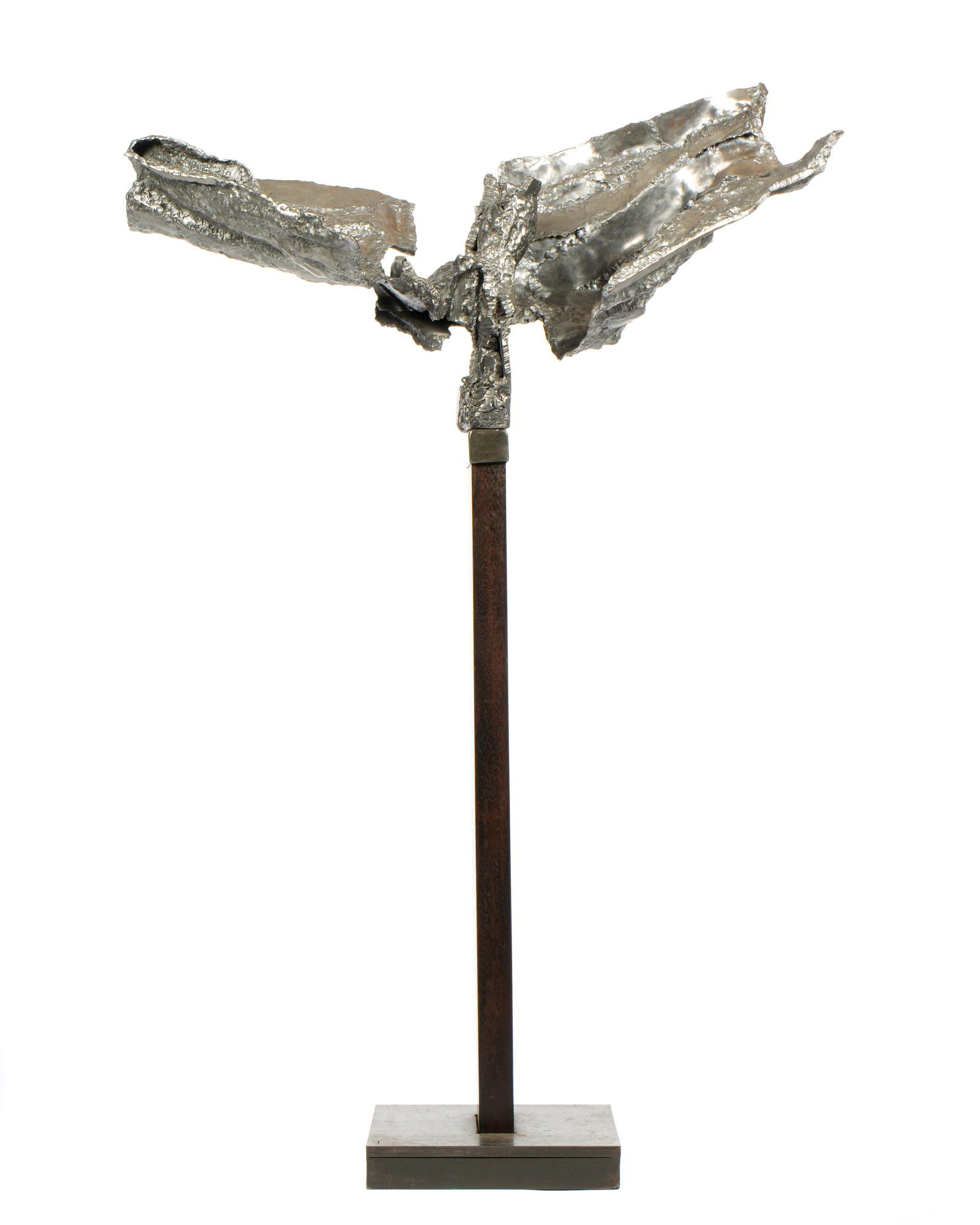 Mystery Artist Steel Brutalist Abstract Sculpture (1 of 13)