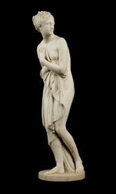 after Canova Venus Italica Carved Marble Sculpture