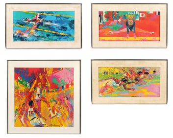 4 Leroy Neiman 1976 Olympics Offset Lithographs