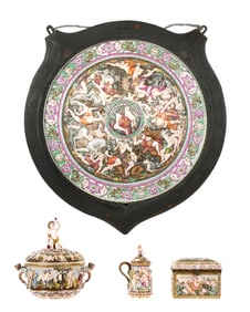 Four Piece Collection of Capodimonte Items
