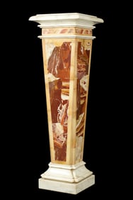 19th Century French Specimen Marble Pedestal