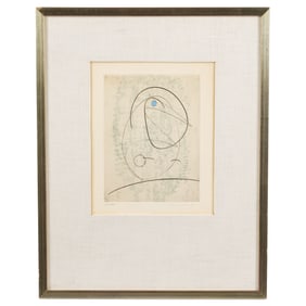 Max Ernst L'Oiseau Bleu Color Etching