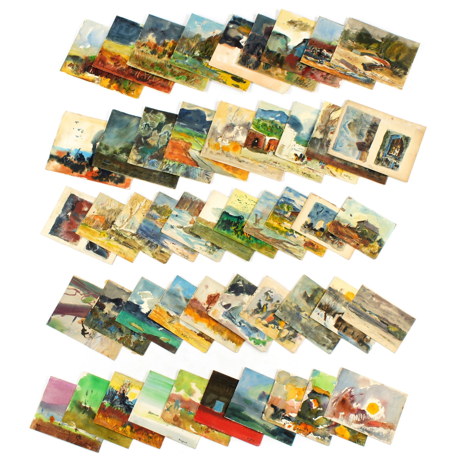 49 Loran Wilford Landscape Watercolors (1 of 8)