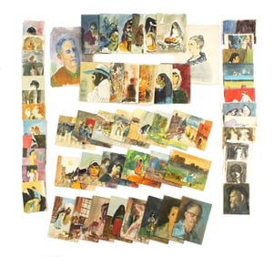 58 Loran Wilford Watercolor and Oil Portraits