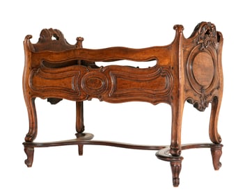 18th Century French Carved Walnut Cellarette