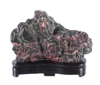 Chinese Carved Scholar's Rock on Stand