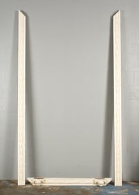 3 Painted Folaite Door Casing Trim Pieces