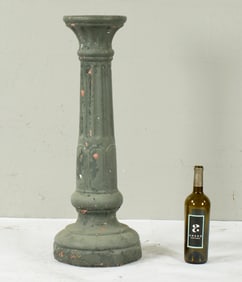 Painted Plaster Garden Pedestal Base