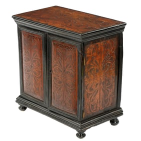 Flemish Carved Table Spice Cabinet