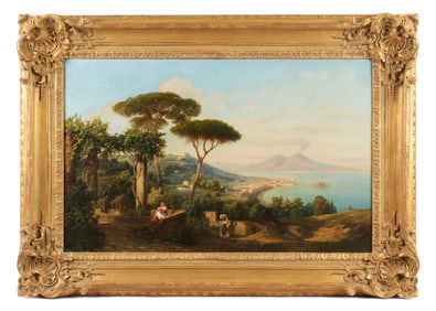 Julius Montalant Extensive View Naples Landscape