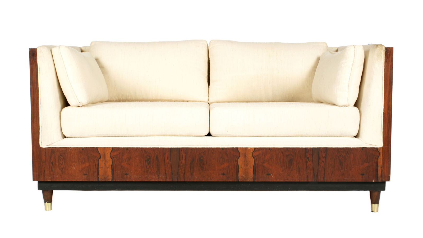 attr. Milo Baughman Rosewood Case Sofa (1 of 7)