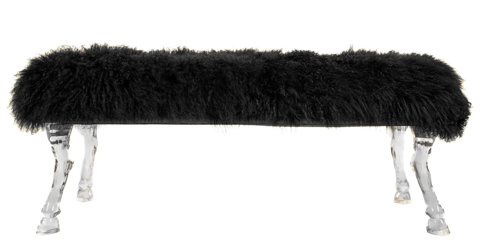 Hollywood Regency Wooly Bench Acrylic Goat Legs (1 of 5)