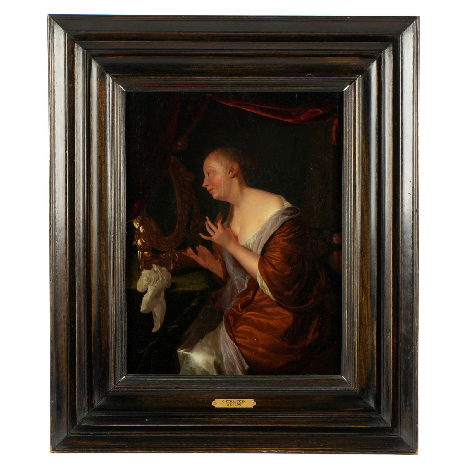attr. Godfried Schalcken Lady at Her Toilet (1 of 10)