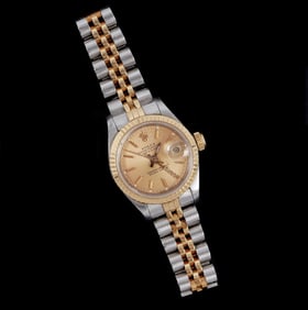 Ladies 18k and Stainless Rolex Datejust Watch