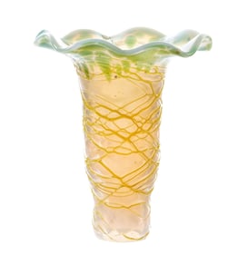 attr Pallme-Konig Threaded Glass Lily Shade