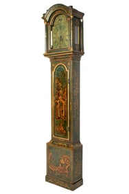 Edward Muddle English Chinoiserie Tall Case Clock
