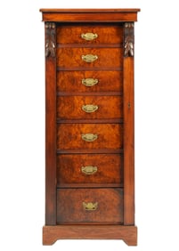 English Mahogany Wellington 7 Drawer Chest