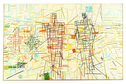 Large Alexander Ney Modernist Abstract Painting