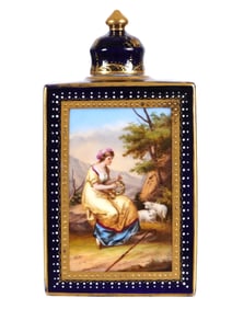 Royal Vienna Hand Painted Porcelain Perfume Bottle