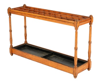 Antique English Oak Cane / Umbrella Stand