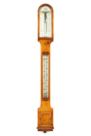 Admiral Fitzroy's Storm Stick Barometer Oak Case