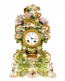 Jacob Petit French Porcelain Mantle Clock