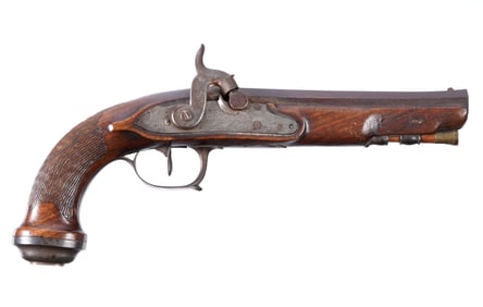 19th C French Vasselon Officers Percussion Pistol
