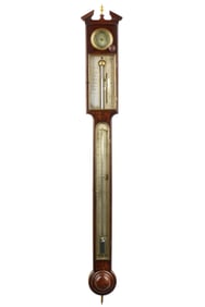 Nairne and Blunt London Mahogany Stick Barometer