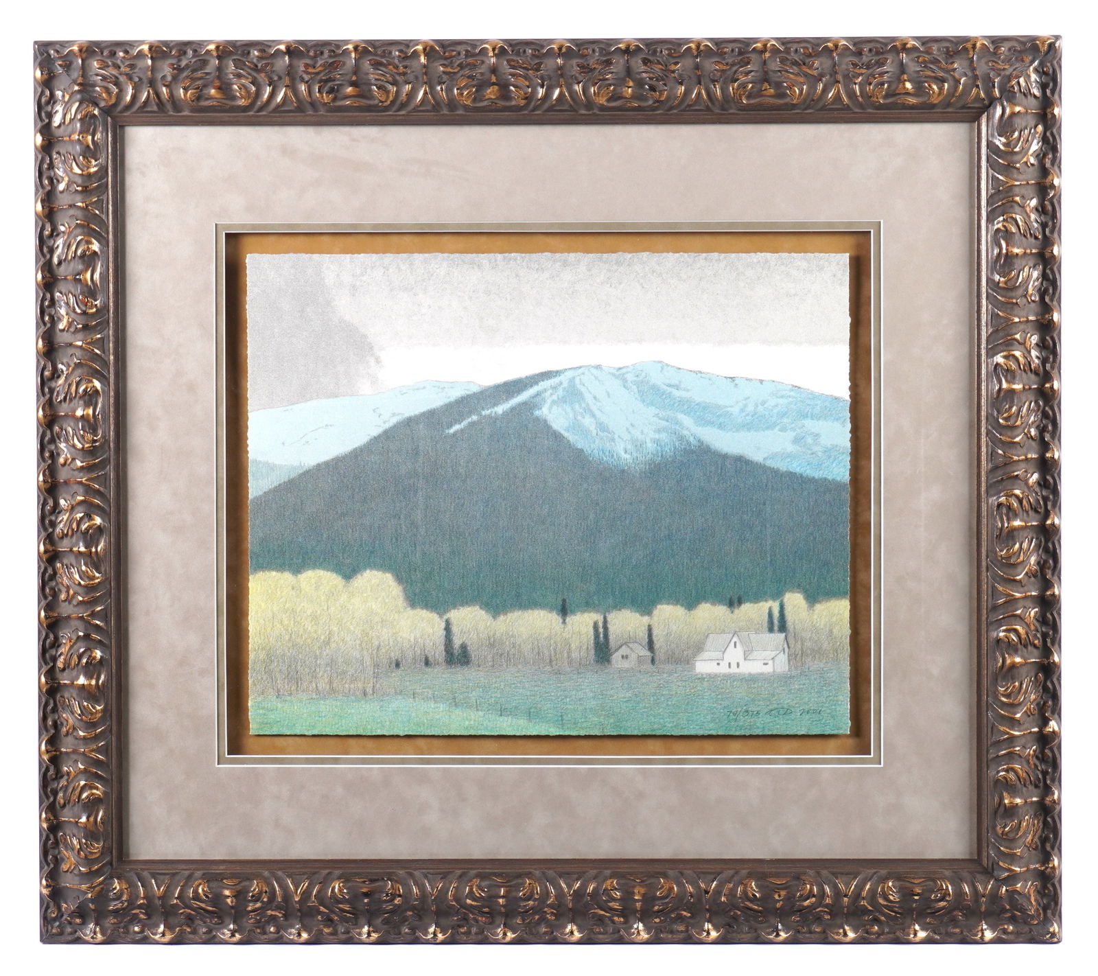 Russell Chatham Mountain Landscape Lithograph 2001 (1 of 6)