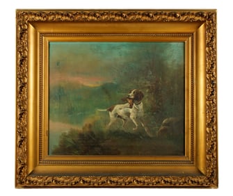 Max Muller Portrait of a Pointer Hunting Dog