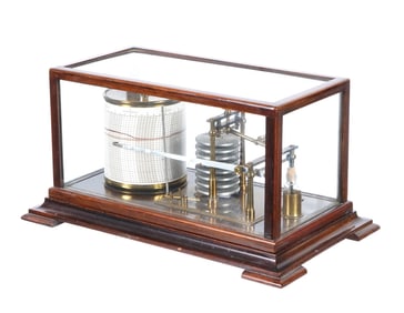 English Walnut Case Barograph