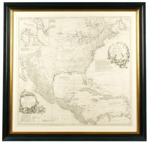 Antique 1774 S. Bolton Map of North America