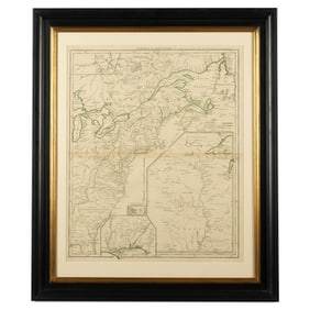 Antique 1755 Le Rouge Canada et Louisiane Map