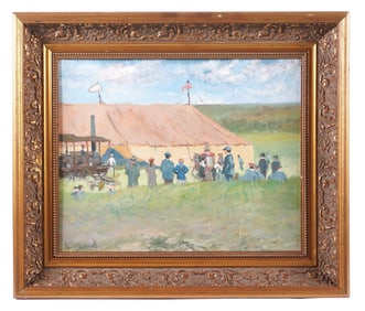 James Harrington Circus / Fair Tent with Figures