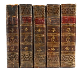 5 Volume Life of George Washington by John Marshall Leather Bound Books
