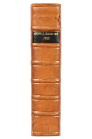British 1765 Annual Register Stamp Act Book 1st Edition published 1766