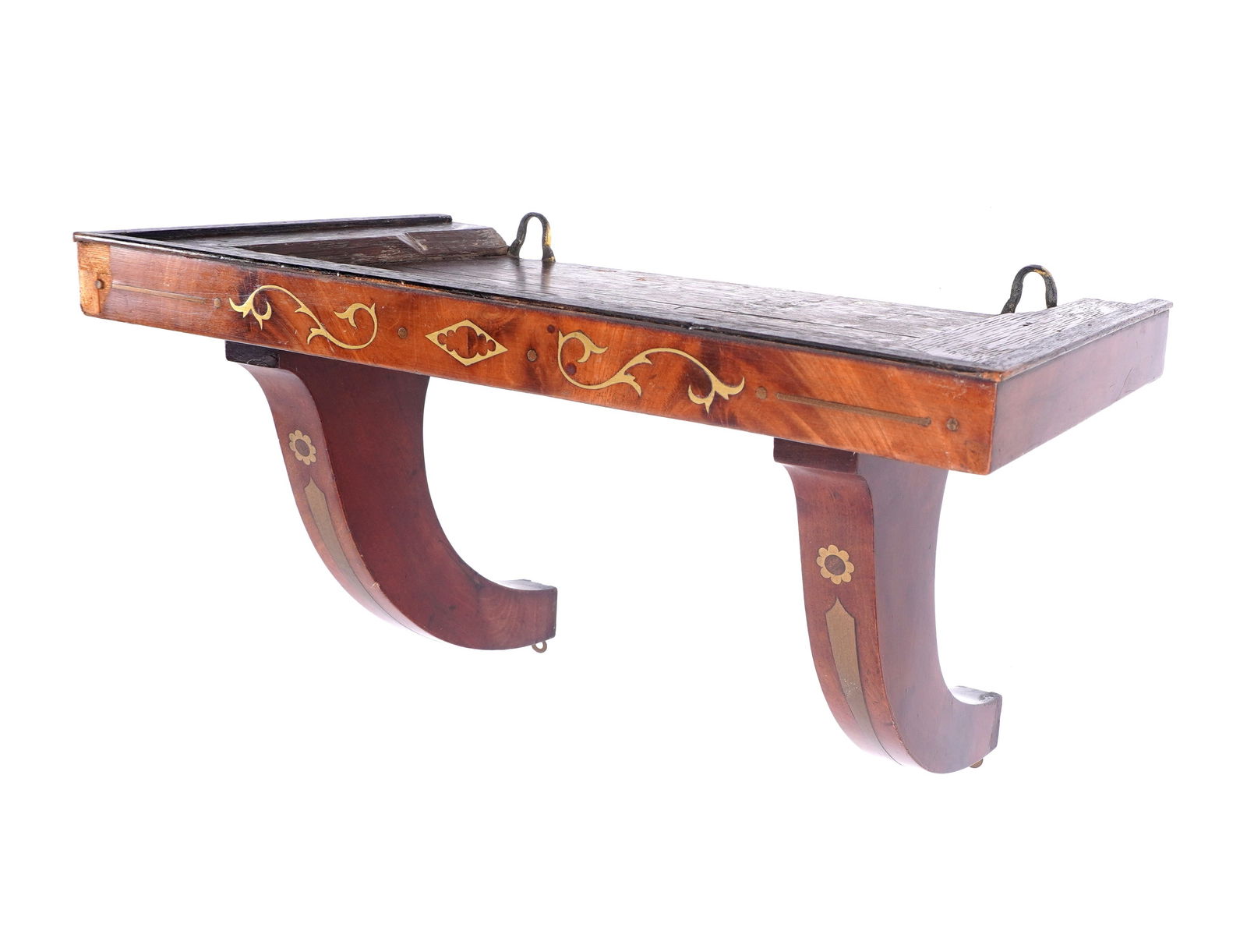 English Regency Brass Inlaid Clock Wall Bracket (1 of 10)