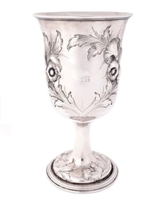 Mulford & Wendelm American Coin Silver Footed Cup