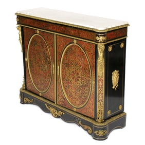 French Napoleon III Style Boulle Inlaid Cabinet